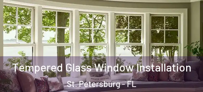  Tempered Glass Window Installation St. Petersburg - FL