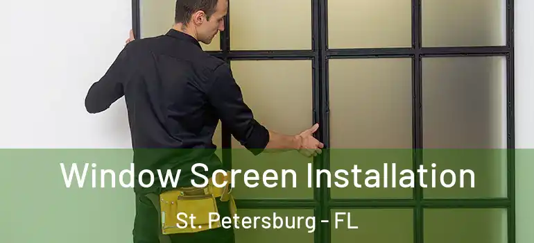  Window Screen Installation St. Petersburg - FL